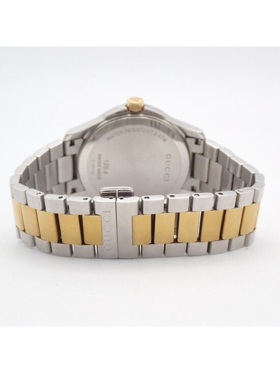 Gucci 126.4 Timeless Quartz Watch Duo Silver Dial SS Pawn display picture 1